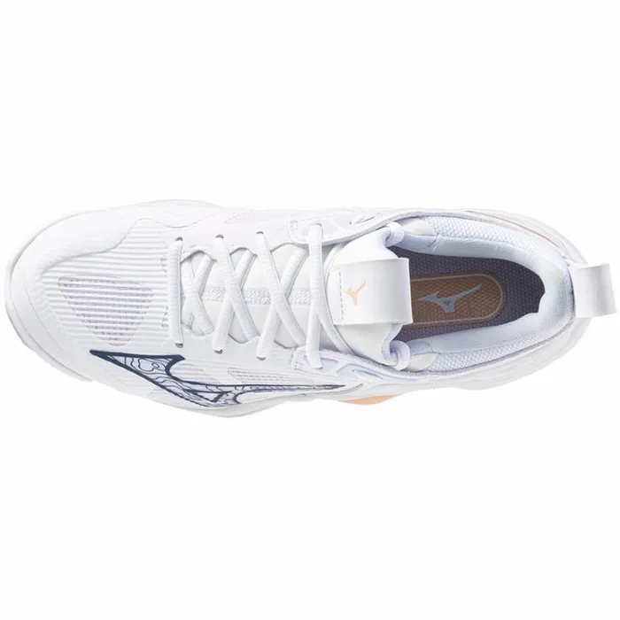 Mizuno WAVE MOMENTUM 3 Whitenavypeonypeachparfait Women Volleyball Mizuno WAVE MOMENTUM 3 Whitenavypeonypeachparfait Women Volleyball