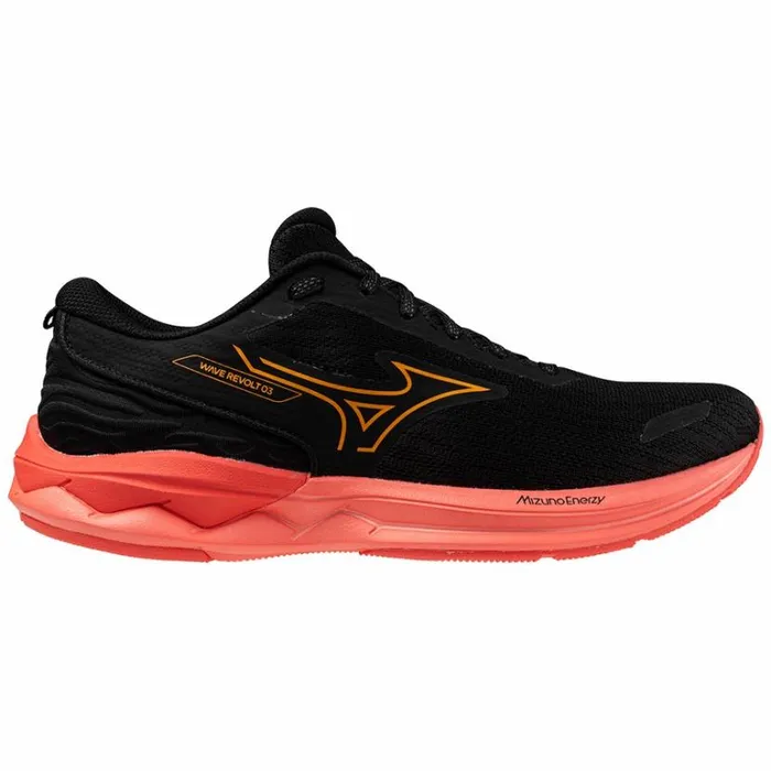 Mizuno WAVE REVOLT 3 Blackcarrot Curldubarry Women Running Mizuno WAVE REVOLT 3 Blackcarrot Curldubarry Women Running