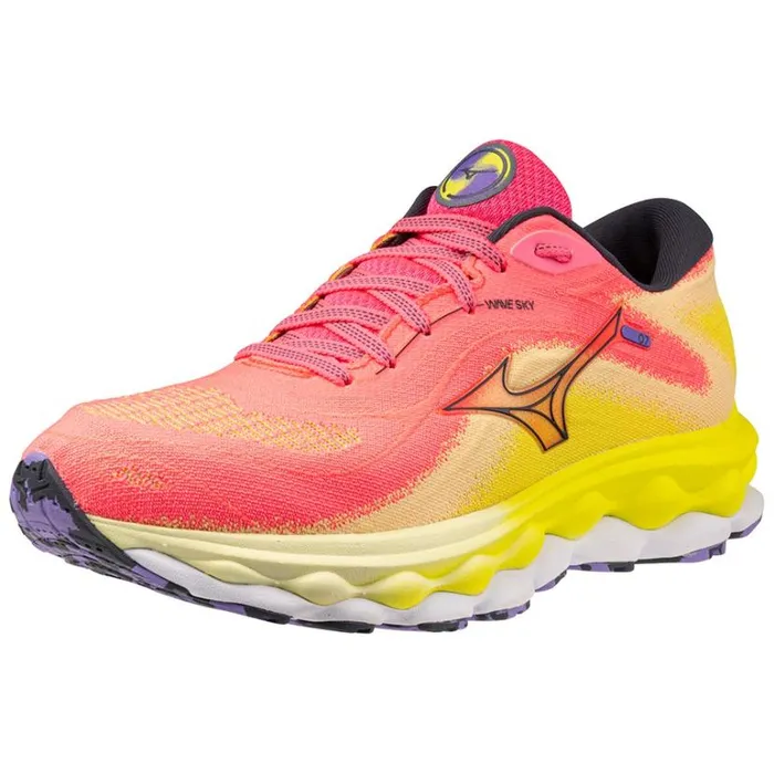 Mizuno WAVE SKY 7 Highvpinkombbluebolt2n Women Running Mizuno WAVE SKY 7 Highvpinkombbluebolt2n Women Running