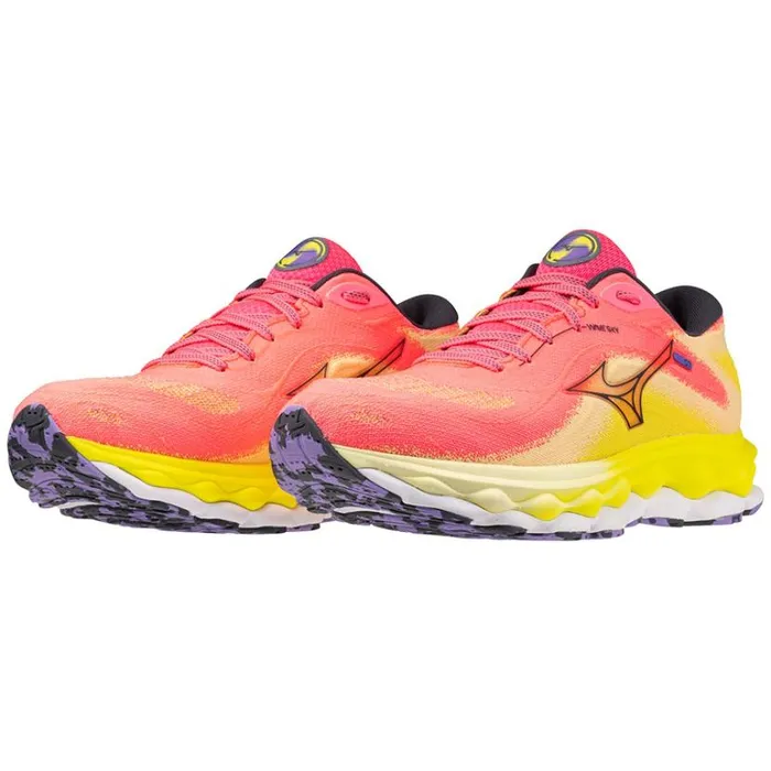 Mizuno WAVE SKY 7 Highvpinkombbluebolt2n Women Running Mizuno WAVE SKY 7 Highvpinkombbluebolt2n Women Running