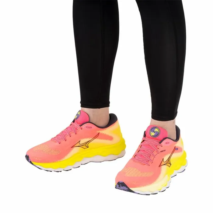 Mizuno WAVE SKY 7 Highvpinkombbluebolt2n Women Running Mizuno WAVE SKY 7 Highvpinkombbluebolt2n Women Running