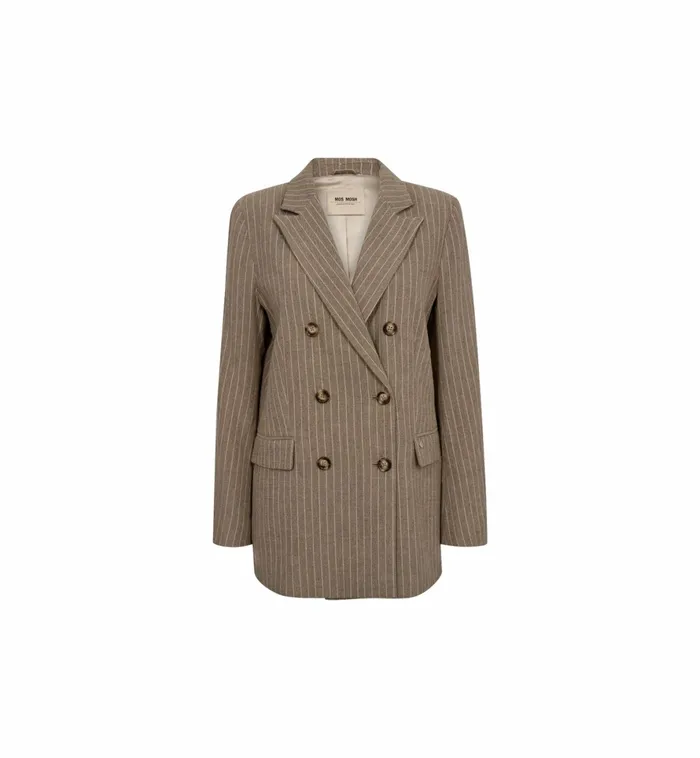 MOS MOSH Blazers Women MMMalie Enya Blazer Rain Drum MOS MOSH Blazers Women MMMalie Enya Blazer Rain Drum