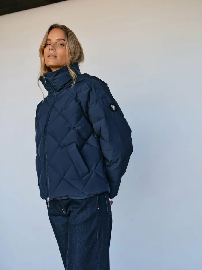 MOS MOSH Jackets and Coats Women MMAhla Down Jacket Salute Navy MOS MOSH Jackets and Coats Women MMAhla Down Jacket Salute Navy