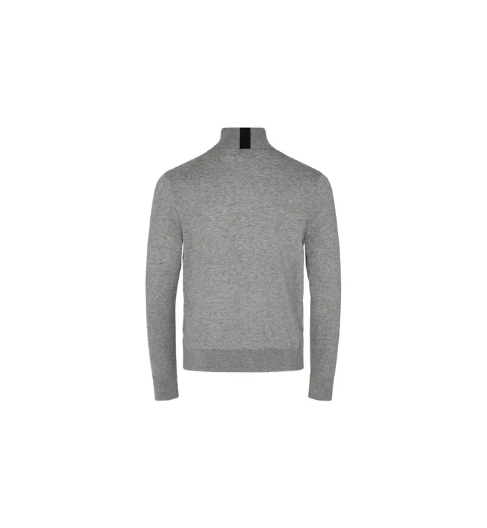 MOS MOSH Knits Men MMGAdam Supima Rollneck Knit Grey Melange MOS MOSH Knits Men MMGAdam Supima Rollneck Knit Grey Melange
