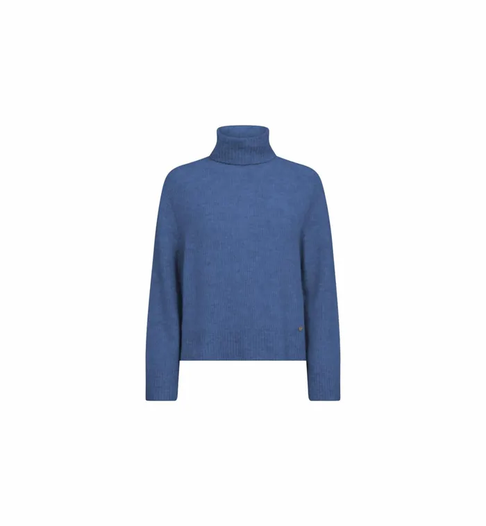 MOS MOSH Knits Women MMAidy Thora Rollneck Knit Set Sail MOS MOSH Knits Women MMAidy Thora Rollneck Knit Set Sail