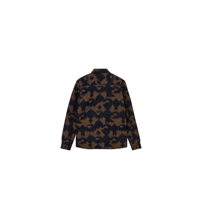 MOS MOSH Shirts Men MMGDavid Harlekin Shirt Indigo Blue MOS MOSH Shirts Men MMGDavid Harlekin Shirt Indigo Blue