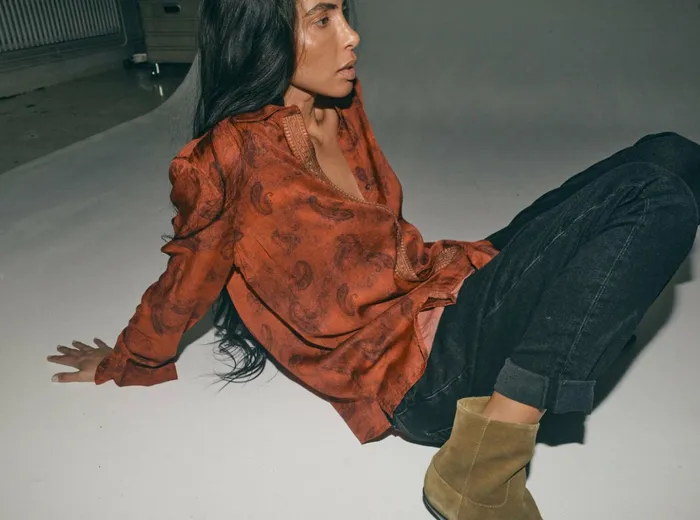 MOS MOSH Shirts Women MMHWill Paisley Shirt 8211 HEYANNO Burnt Brick MOS MOSH Shirts Women MMHWill Paisley Shirt 8211 HEYANNO Burnt Brick
