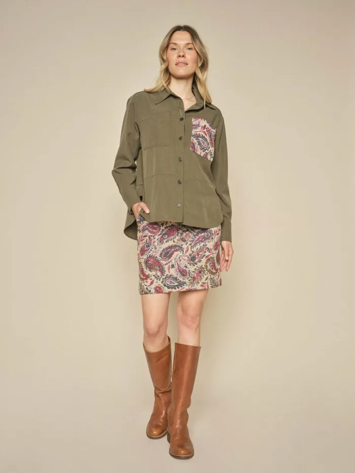 MOS MOSH Skirts Women MMVisma Yari Skirt Forest Night MOS MOSH Skirts Women MMVisma Yari Skirt Forest Night