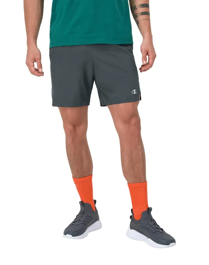 Mvp Athletic Shorts Moisture Wicking C Logo 7034 Stealth Men Champion Shorts