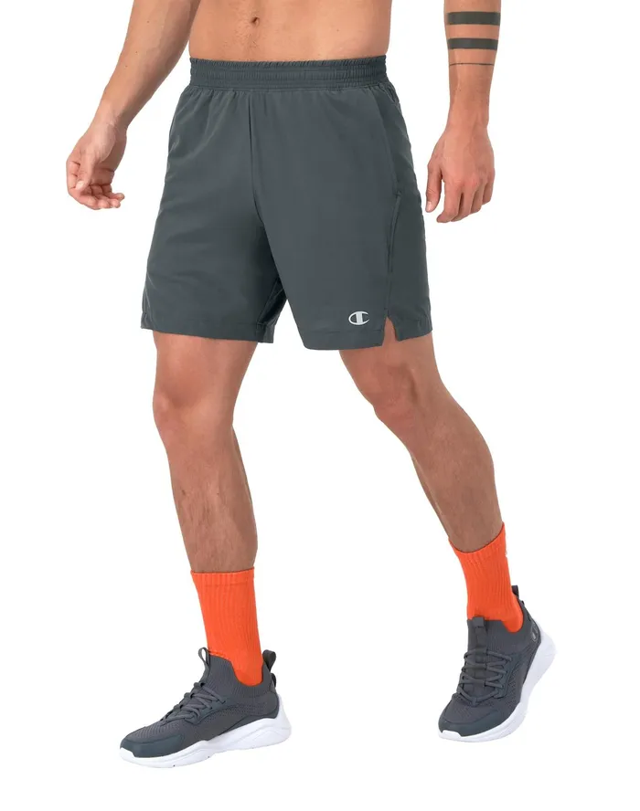 Mvp Athletic Shorts Moisture Wicking C Logo 7034 Stealth Men Champion Shorts