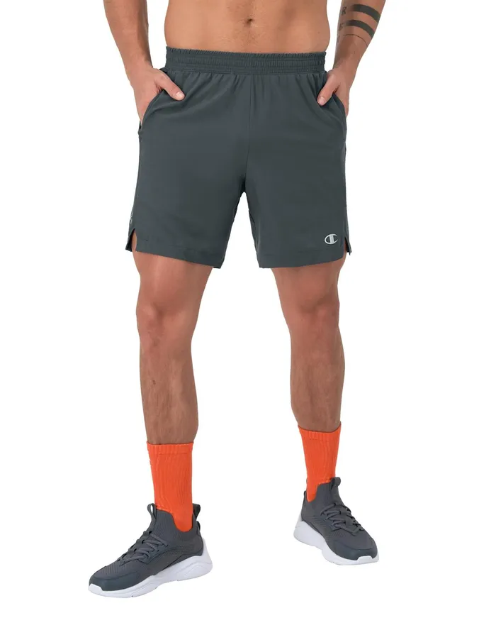 Mvp Athletic Shorts Moisture Wicking C Logo 7034 Stealth Men Champion Shorts