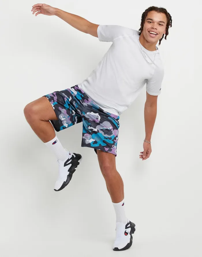 Mvp Mesh Tee C Patch White Men Champion TShirts and Tops