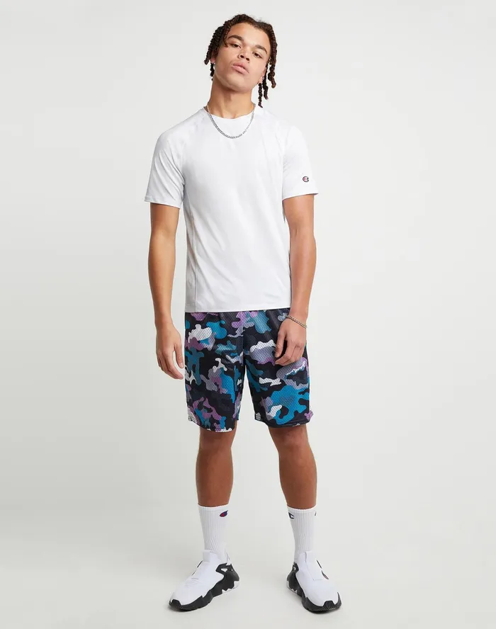 Mvp Mesh Tee C Patch White Men Champion TShirts and Tops