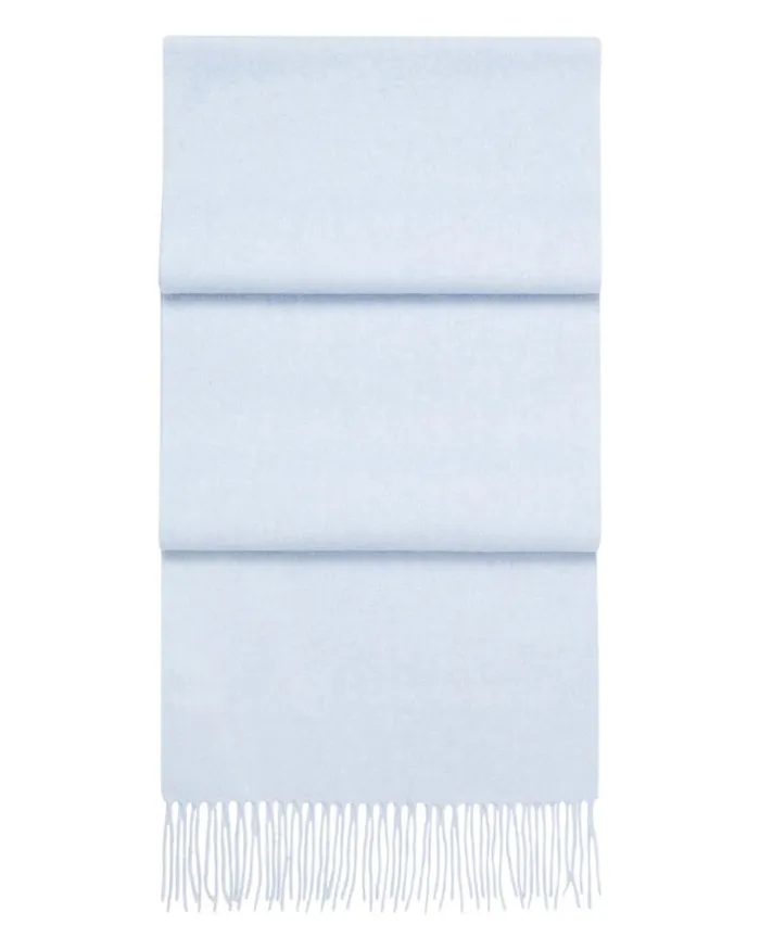 NPeal Cashmere Scarves WomenMen Unisex Woven Cashmere Scarf Cornflower Blue
