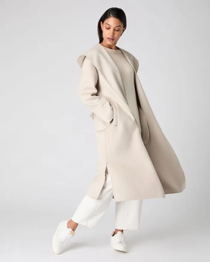 NPeal Coats and Jackets Women Cashmere Robe Coat Cream