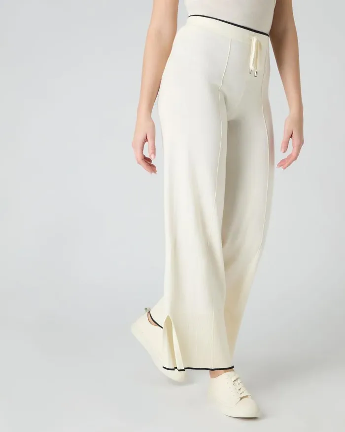 NPeal Leggings and Trousers Women Cotton Cashmere Trouser New Ivory White