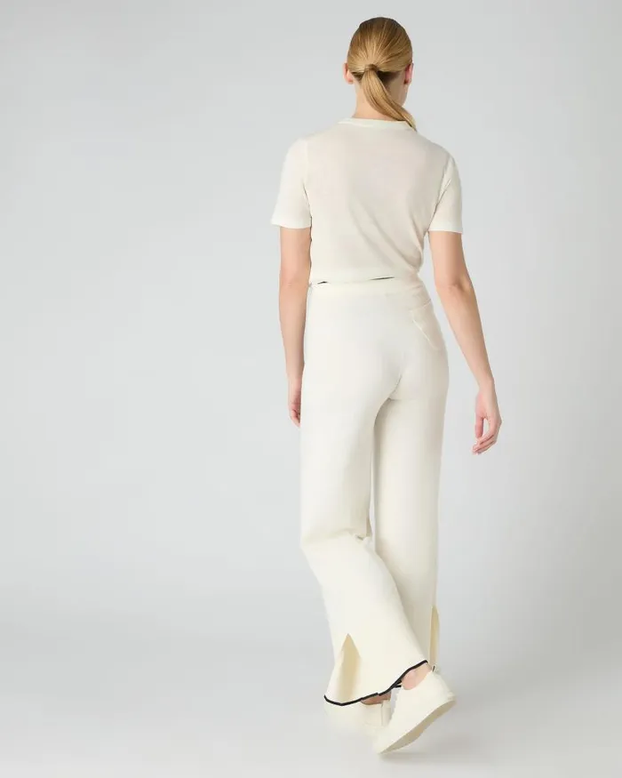 NPeal Leggings and Trousers Women Cotton Cashmere Trouser New Ivory White