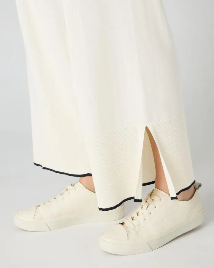 NPeal Leggings and Trousers Women Cotton Cashmere Trouser New Ivory White