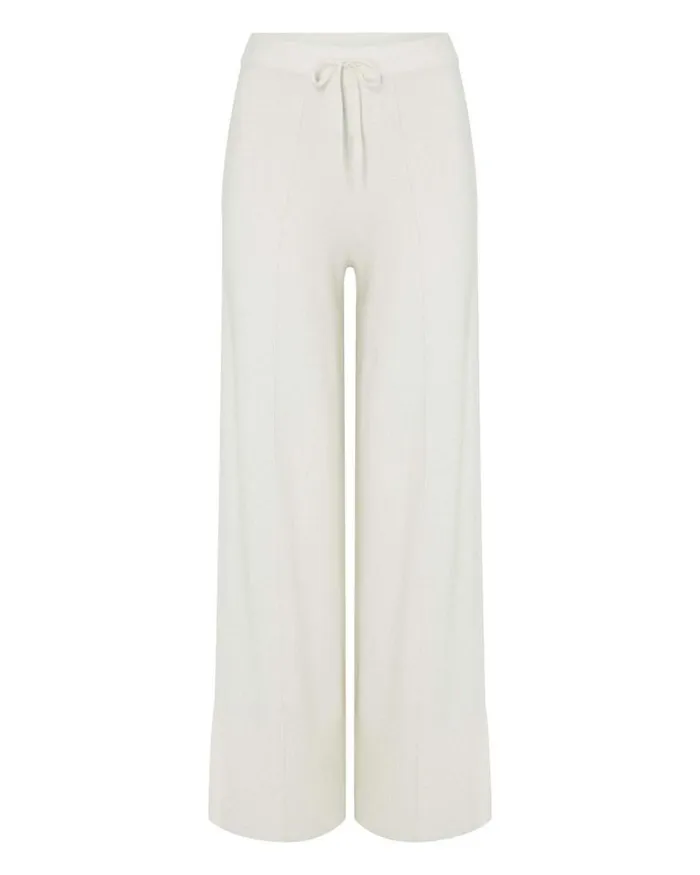 NPeal Leggings and Trousers Women Exposed Seam Cashmere Trouser New Ivory White