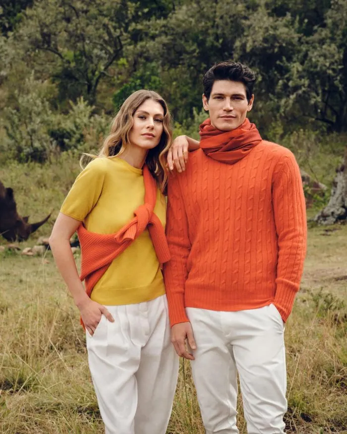 NPeal Tops and Tshirts Women Round Neck Cashmere T Shirt Canary Yellow