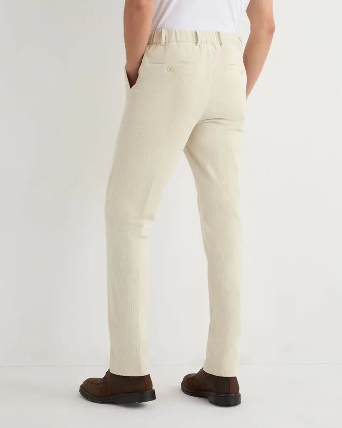 NPeal Trousers Men Atrani Cord Trousers Off White