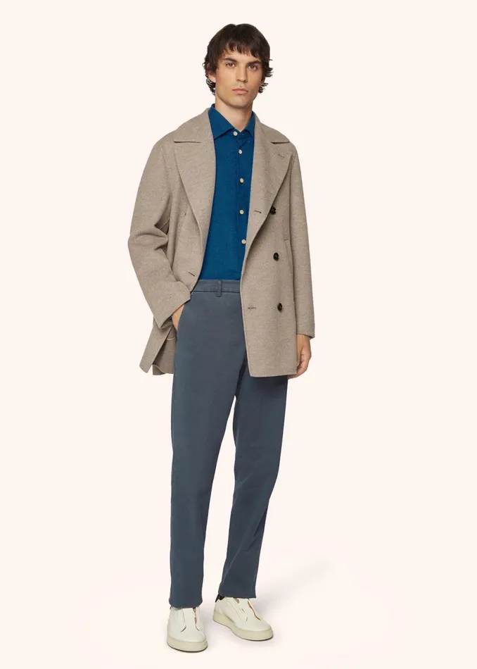 NERANO HOUNDSTOOTH FLANNEL SHIRT Men Kiton Shirts NERANO HOUNDSTOOTH FLANNEL SHIRT Men Kiton Shirts
