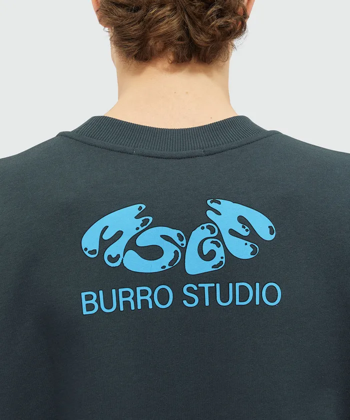 Organic Cotton 034Fantastic Green Burro Studio034 Navy Blue Sweatshirt WomenMen MSGM Hoodies And Sweatshirts