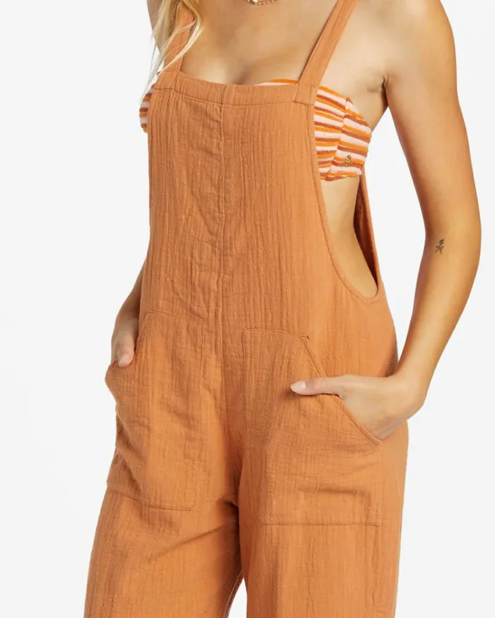 Pacific Time RomperJumpsuit Toffee Women Billabong Essentials