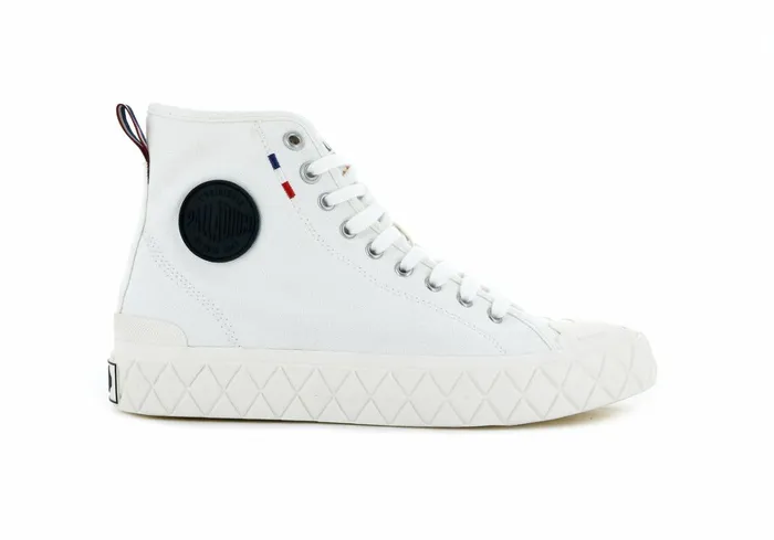 Palladium Palla Ace Canvas Mid Star White Women Boots