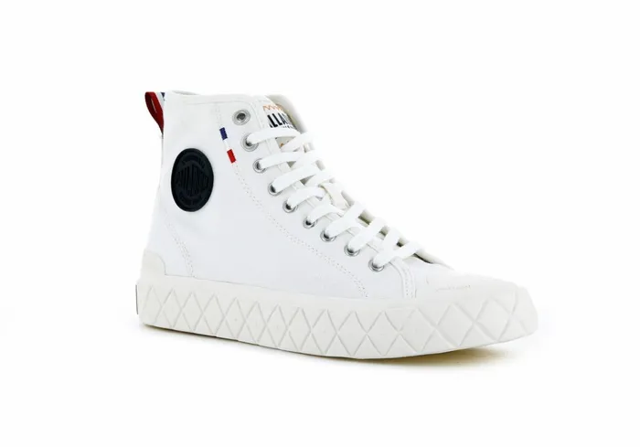 Palladium Palla Ace Canvas Mid Star White Women Boots