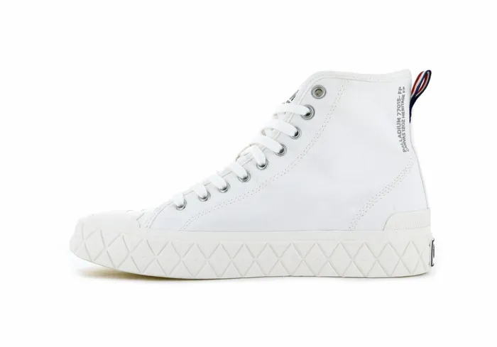 Palladium Palla Ace Canvas Mid Star White Women Boots