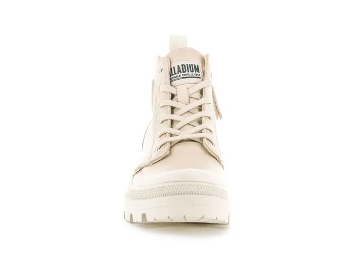 Palladium Pallabase Leather Nude Dust Women Heel Boots