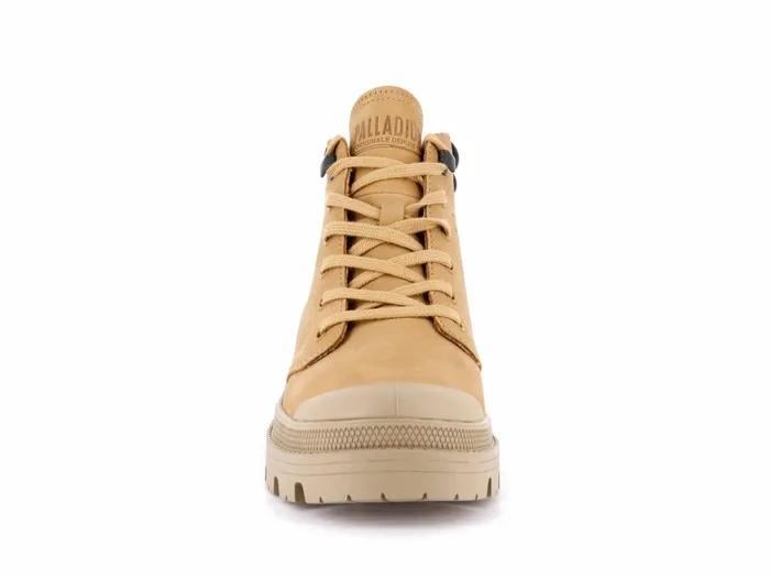 Palladium Pallabase Lo Cuff Amber Gold Women Boots