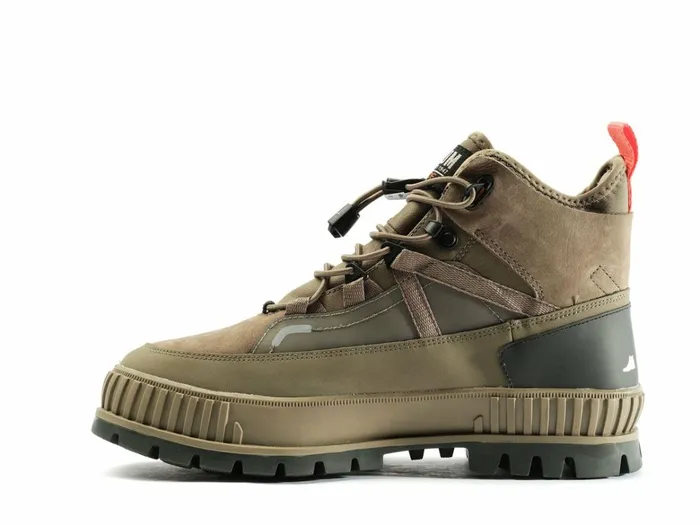 Palladium Pallashock Travel Wp Dusky Green Women Boots