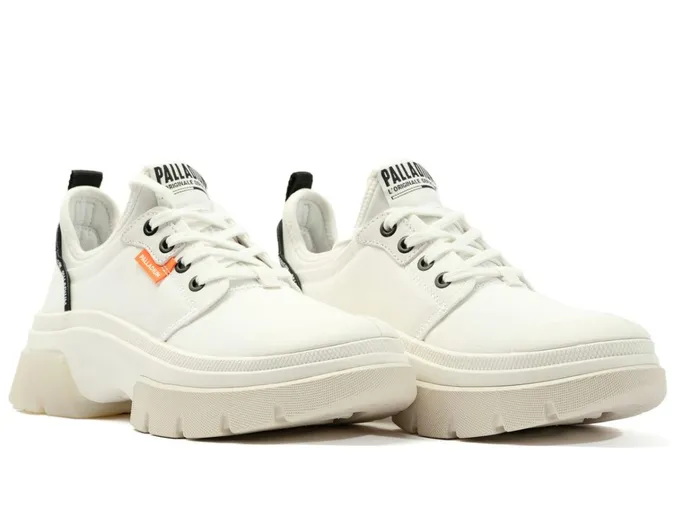 Palladium Pallawave Lo Metro Star White Women Sneakers