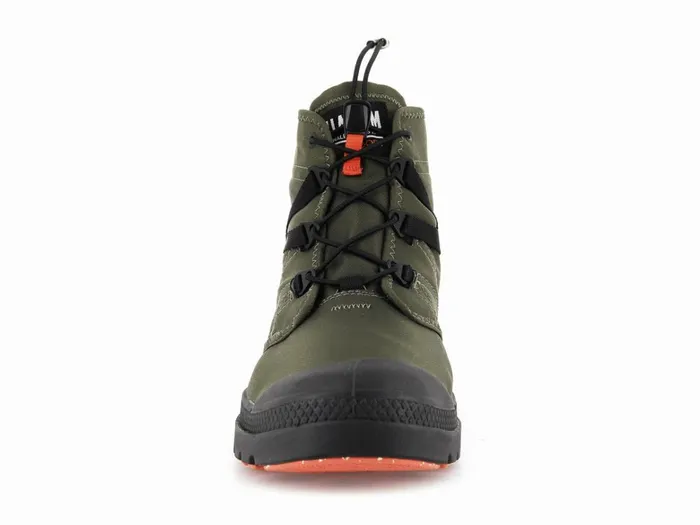 Palladium Pampa Travel Lite Waterproof Olive Night Kids Boots