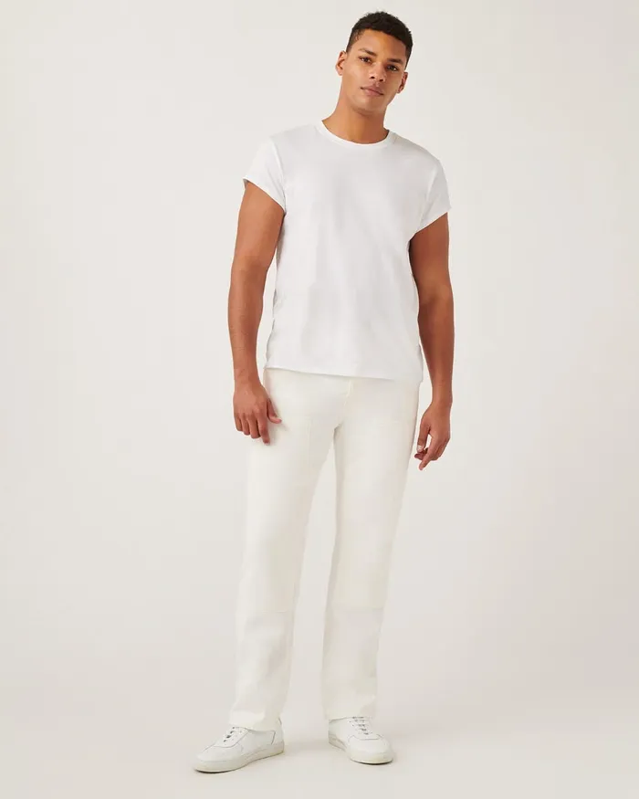 Pants Men 7 For All Mankind Work Pant In White White