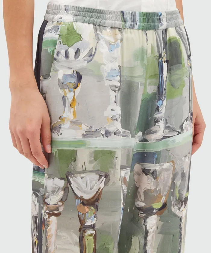 Pants With 034Glass034 Print Women MSGM Pants And Shorts