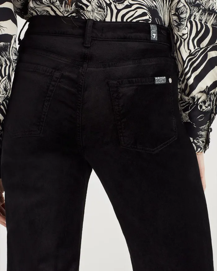 Pants Women 7 For All Mankind Velvet Alexa Trouser In Black Black