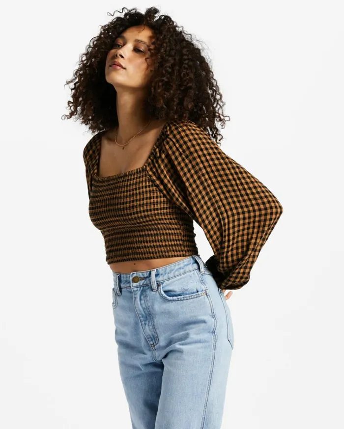 Paradise Days Top Woven Shirt Cosmic Khaki Women Billabong Tops