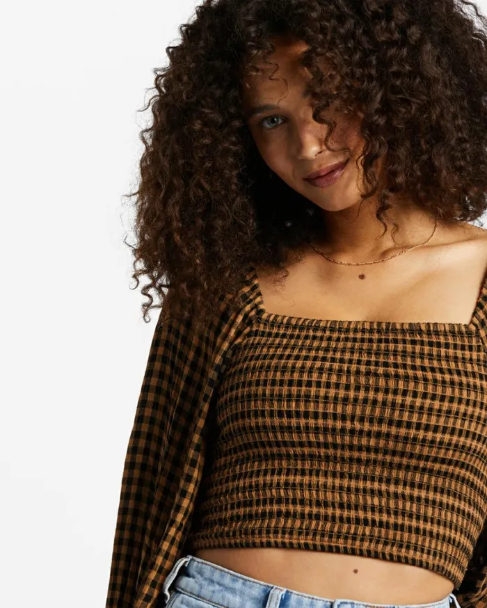 Paradise Days Top Woven Shirt Cosmic Khaki Women Billabong Tops