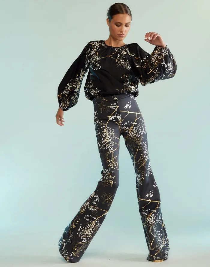 Party Shop Women Cynthia Rowley Bonded Fit And Flare Pants