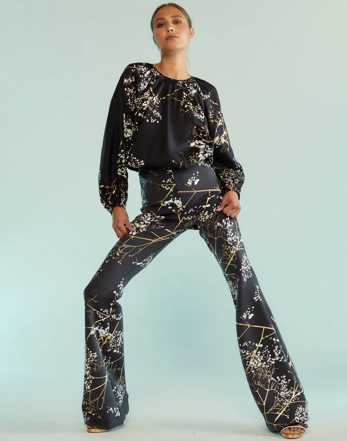 Party Shop Women Cynthia Rowley Bonded Fit And Flare Pants