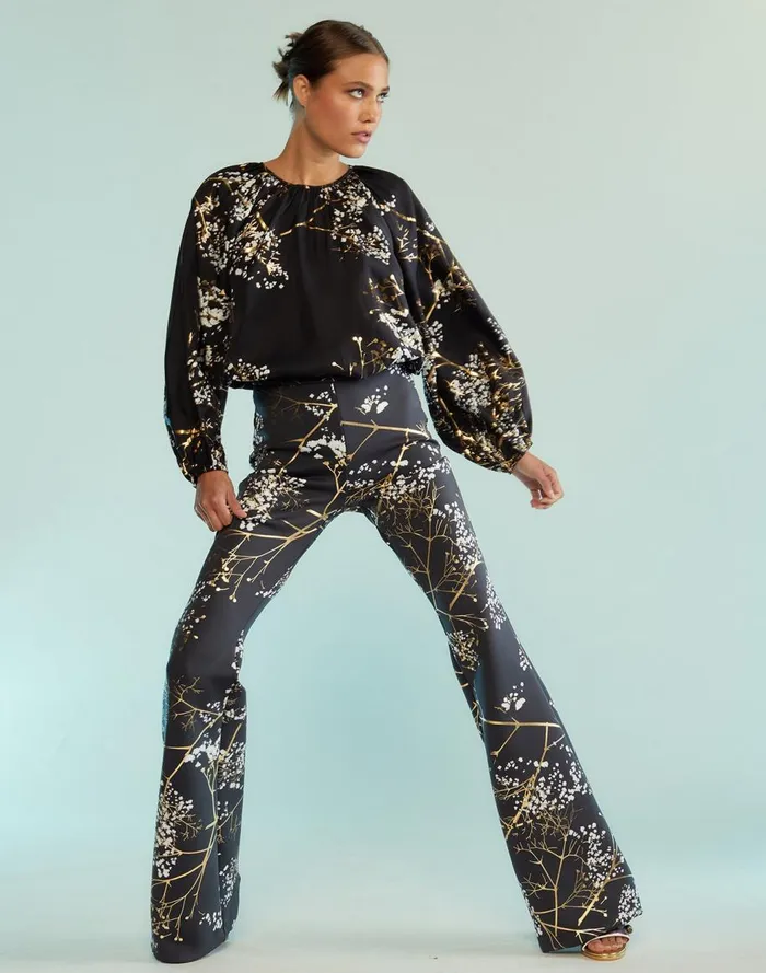 Party Shop Women Cynthia Rowley Bonded Fit And Flare Pants