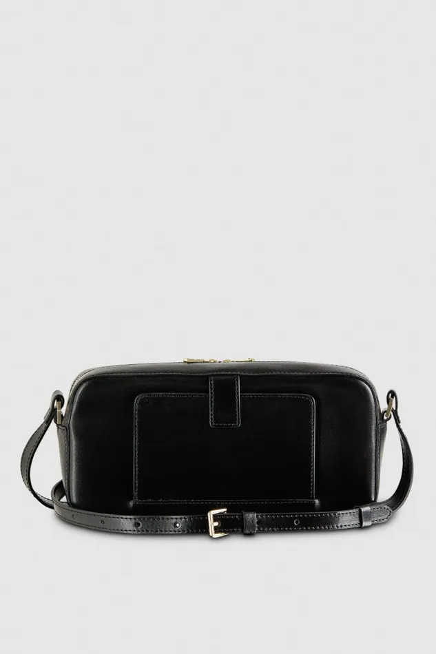 Patrizia Pepe Black Mini Bag With Zip Nero Bags Crossbodys