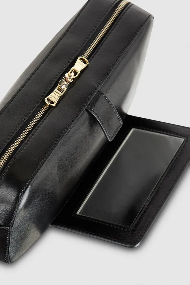 Patrizia Pepe Black Mini Bag With Zip Nero Bags Crossbodys