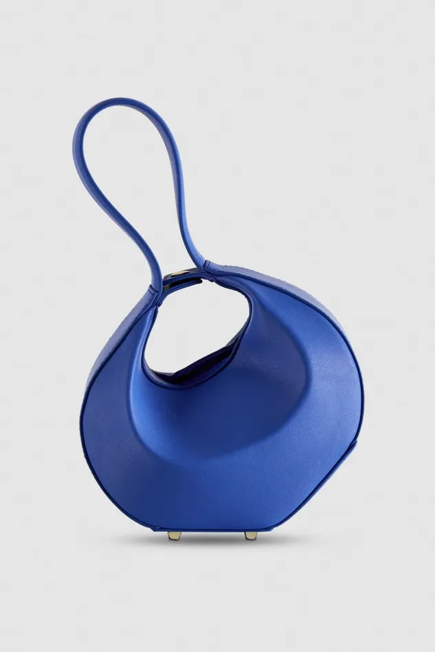 Patrizia Pepe Blue Small Hobo Bangle Bag Blue Ray Bags Handbags