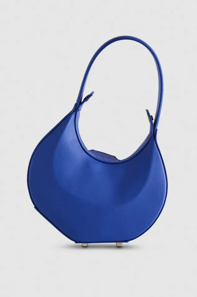 Patrizia Pepe Blue Small Hobo Bangle Bag Blue Ray Bags Handbags