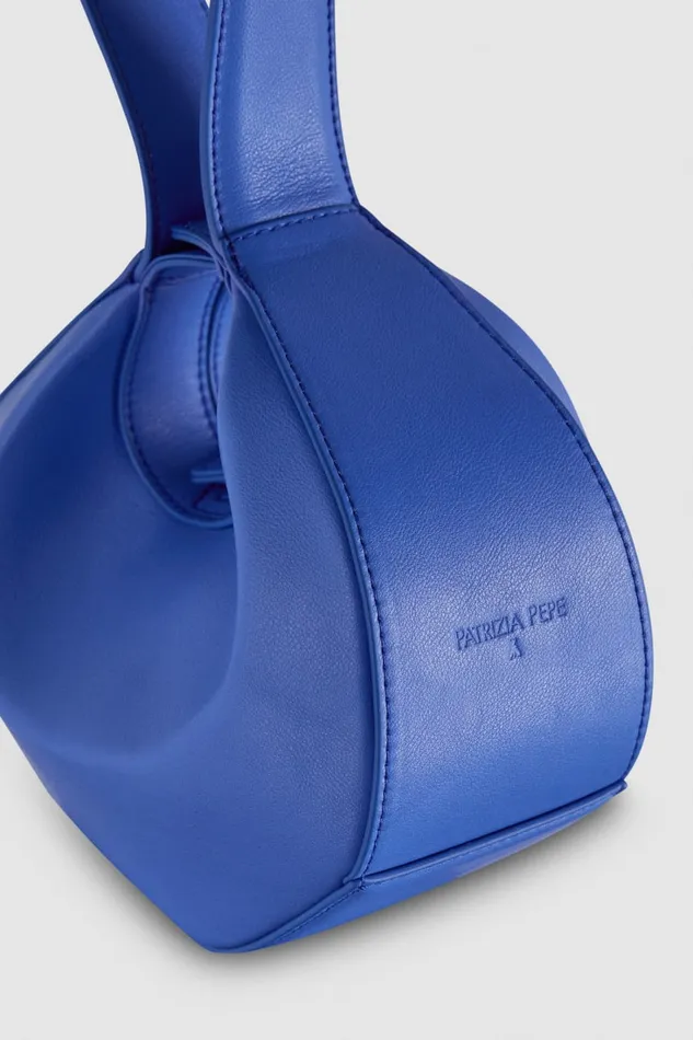 Patrizia Pepe Blue Small Hobo Bangle Bag Blue Ray Bags Handbags