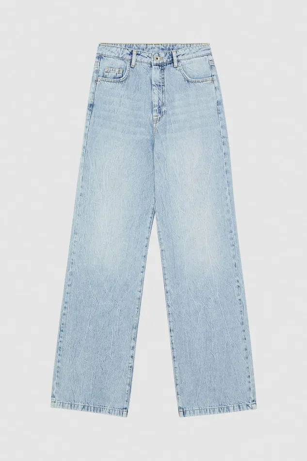 Patrizia Pepe Denim Pants With Rhinestones Light Blue Light Bleached Wash Apparel Jeans